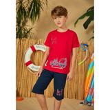 Weweus Erdem Weweus Kırmızı Erkek Çocuk Pijama Takımı 818 - 3 Yaş