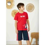 Weweus Erdem Weweus Kırmızı Erkek Çocuk Pijama Takımı 821 - 3 Yaş