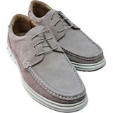 Wexperon W379 Erkek Deri Bağcıklı Loafer Comfort Ayakkabı Nubuk Vizon - Vizon Nubuk