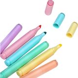 Wexta 6'lı Pastel Renk Fosforlu Kalem Seti 6 Parça Ölçüler ile Renkli Çizim Keyfi