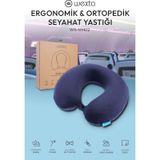 Wexta Seyahat Boyun Yastığı Comfort Ortopedik Seyahat Yastığı Visco Lacivert lacivert