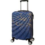 Wexta WX-300 Baskılı Çivit Kabin Boy Valiz - Lacivert