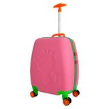 Wexta WX-412 Şapkalı Kız Pembe Kız Çocuk Valizi