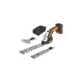 WG801E.5 20VOLT 2.0AH. Li-Ion Şarjlı Profesyonel Avuç Içi Çim Kesme, Çit Budama/çapalama