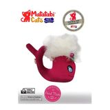 Whali Sesli Tüylü Peluş Kedi Oyuncağı 15 Cm Matatabi Içerikli(Kedi Nanesi/Otu Içermez)