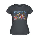 What a Beautiful Day Kadın Tişört (Füme, 2XL)