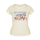 What a Beautiful Day Kadın Tişört (Krem, 2XL)