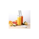 Wheat Grains Global Store 1 Adet 480ML (Pipet ve 2 Kapaklı) Cam Bardak, Hava Geçirmez Kapak, Meyve Suyu, Boba, Smoothie,şeffaf - Option-1 - 0 - Siyah
