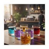 Wheat Grains Global Store 6’lı Kahve Yanı Bardağı Seti 75 ml – Desenli Cam Mini Bardak, Espresso & Türk Kahvesi Su Bardağı, Şık ve Dayanıklı Tasarım - Option-1 - 0 - Siyah
