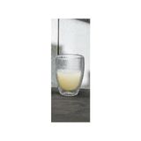 Wheat Grains Global Store Çift Cidarlı Buzlu Tasarım Kahve, Latte, Su Bardağı, 300 Ml, Cam Meşrubat Bardak, 1 Adet - 12221 - Option-1 - 0 - Siyah