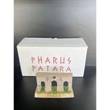 Wheat Grains Global Store Patara Antik Kent Kapısı Minyatür Dekoratif Maket, El Yapımı Tarihi Mimari Model, Beyaz ve Kahverengi, Küçük Boy - 01-Mavi