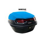 WHEELIE XT08-YB 32 Litre Motosiklet Arka Çanta Yamaha Mavi Parlak Su Geçirmez ABS Çift Kilitleme Üniversal
