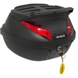 WHEELIE XT63-B 42 Litre Motosiklet Arka Çanta Siyah Su Geçirmez ABS Top Case Bagaj Üniversal