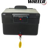 WHEELIE XT69X-S 30/40 Litre Motosiklet Arka Çanta Genişleyebilen Gümüş Su Geçirmez Tak Çıkart Özellikli ABS