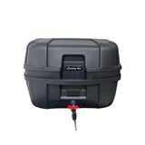 WHEELIE XT730-B 37 Litre Motosiklet Arka Çanta Siyah Su Geçirmez Tak Çıkart Özellikli ABS Top Case Üniversal