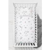 Wheeppo %100 Pamuk Ranforce Lastikli Çarşaf Seti - Gazelle Park Yatak 70x120 35x45