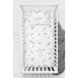 Wheeppo %100 Pamuk Ranforce Lastikli Çarşaf Seti - Gazelle Park Yatak 70x130 ve 80x130 35x45