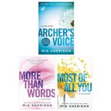 Where Love Meets Destiny Series 3 Books Collection Set By Mia Sheridan(Archer's Voice, Most of All You & More Than Words)