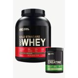 Whey Gold Standard Çikolata Aromalı 2.26kg + Kreatin 317g Kas Seti