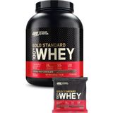 Whey Gold Standard Double Çikolata Aromalı 2.26KG 73 Servis Yüksek Protein Tozu Kas Gelişimi - Whey Gold Standard Çikolata Aromalı Şase 31G 1 Servis