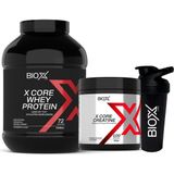 Whey Protein Çilekli Protein Tozu 72 Servis 2300 gr + Kreatin 100 Servis 300 gr + Shaker