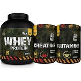 Wheyprotein- Creatine - Glutamine3 Lü Set - Beyaz Çikolata - Çilek