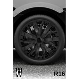 Whigor Alfa Romeo 146 16 Inç Jant Kapağı (4 Adet) Siyah S116