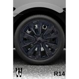 Whigor Alfa Romeo 147 14 Inç Jant Kapağı (4 Adet) Siyah S108