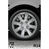 Whigor Alfa Romeo 155 14 Inç Jant Kapağı (4 Adet) Gri G101