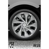 Whigor Alfa Romeo 155 15 Inç Jant Kapağı (4 Adet) Gri G121