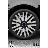 Whigor Alfa Romeo 75 14 Inç Jant Kapağı (4 Adet) Siyah Gri C107