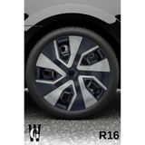 Whigor Alfa Romeo 75 16 Inç Jant Kapağı (4 Adet) Siyah Füme C114