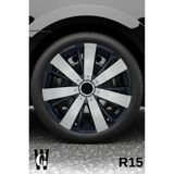 Whigor Alfa Romeo Giulia 15 Inç Jant Kapağı (4 Adet) Siyah Gri C109