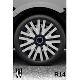 Whigor Alfa Romeo Mito 14 Inç Jant Kapağı (4 Adet) Siyah Gri C107