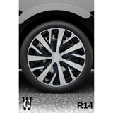 Whigor Alfa Romeo Mito 14 Inç Jant Kapağı (4 Adet) Siyah Gri C110