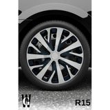 Whigor Alfa Romeo Tonale 15 Inç Jant Kapağı (4 Adet) Siyah Gri C111