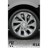 Whigor Audi A4 14 Inç Jant Kapağı (4 Adet) Gri G120