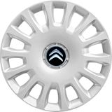 Whigor Citroen Bx 14 İnç Jant Kapağı Amblemli Gri 4'lü Set