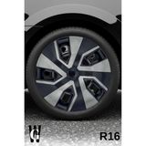 Whigor Dacia Sandero Stepway 16 Inç Jant Kapağı (4 Adet) Siyah Füme C114