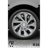 Whigor Fiat Palio 16 Inç Jant Kapağı (4 Adet) Gri G122