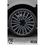 Whigor Ford Focus 15 Inç Jant Kapağı (4 Adet) Siyah Gri C116