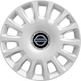 Whigor Nissan Pulsar 14 İnç Uyumlu Jant Kapağı Amblemli Gri 4'lü Takım