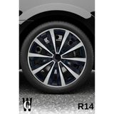 Whigor Nissan Qashqai 14 Inç Jant Kapağı (4 Adet) Siyah Gri C105