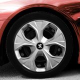 Whigor Peugeot 206 14 Inç Jant Kapağı Amblemli Gri 4'lü Takım 112
