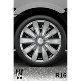 Whigor Peugeot 206 Van 16 Inç Jant Kapağı (4 Adet) Gri G117