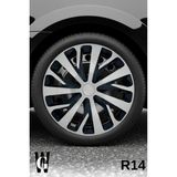 Whigor Renault Modus 14 Inç Jant Kapağı (4 Adet) Siyah Gri C110