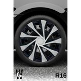 Whigor Skoda Forman 16 Inç Jant Kapağı (4 Adet) Siyah Gri C124