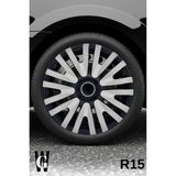 Whigor Volkswagen Jetta 15 Inç Jant Kapağı (4 Adet) Siyah Gri C108