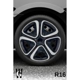 Whigor Volkswagen Jetta 16 Inç Jant Kapağı (4 Adet) Siyah Gri C103
