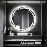 Whirilwind Led'li Lazer Kumlamalı Lavabo & Banyo Aynası (Dokunmatik Sensörlü) beyaz led 80 x 80